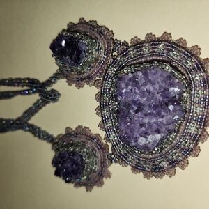 Elegant Purple Beaded Necklace